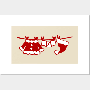 Santa Laundry Posters and Art